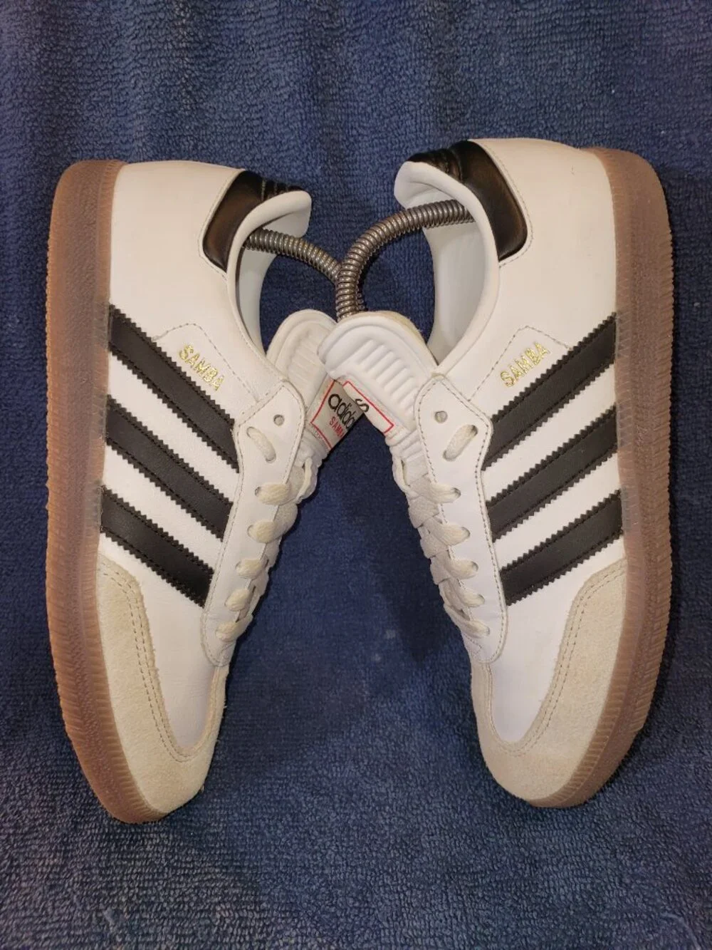 Adidas Samba Classic Men's Size 7 White Black Brown Gum Sneakers IH6001 (#2106)